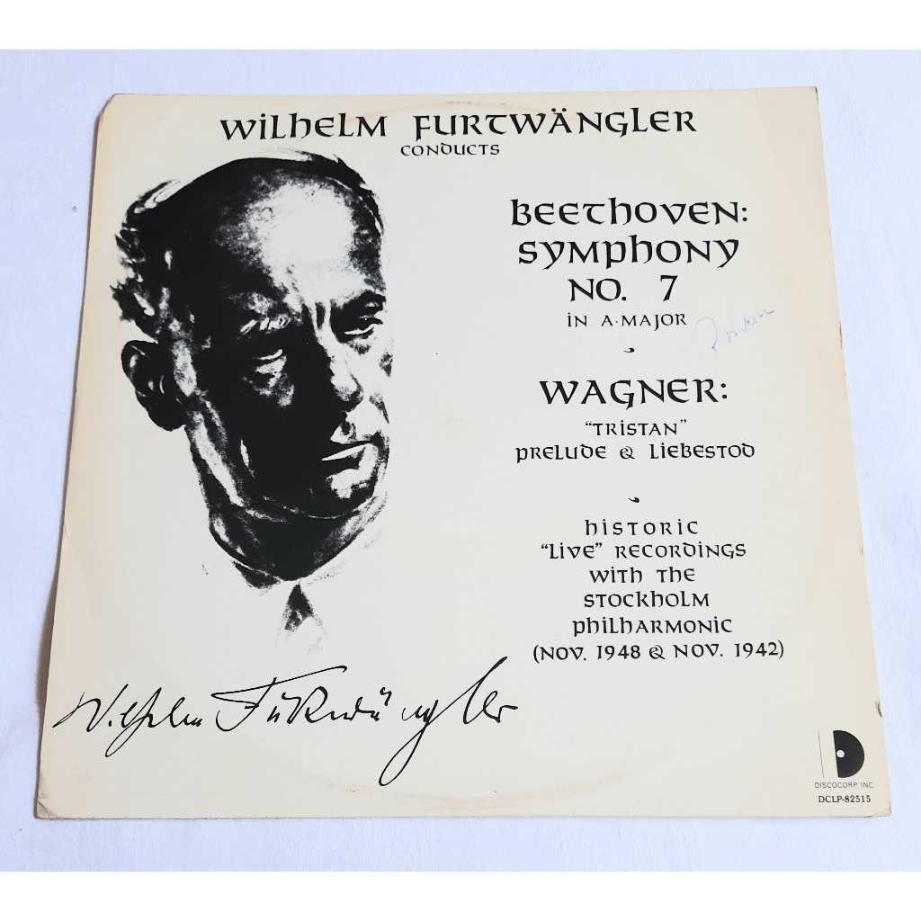 Lp Wilhelm Furtwangler Beethoven Symphony 7 Wagner