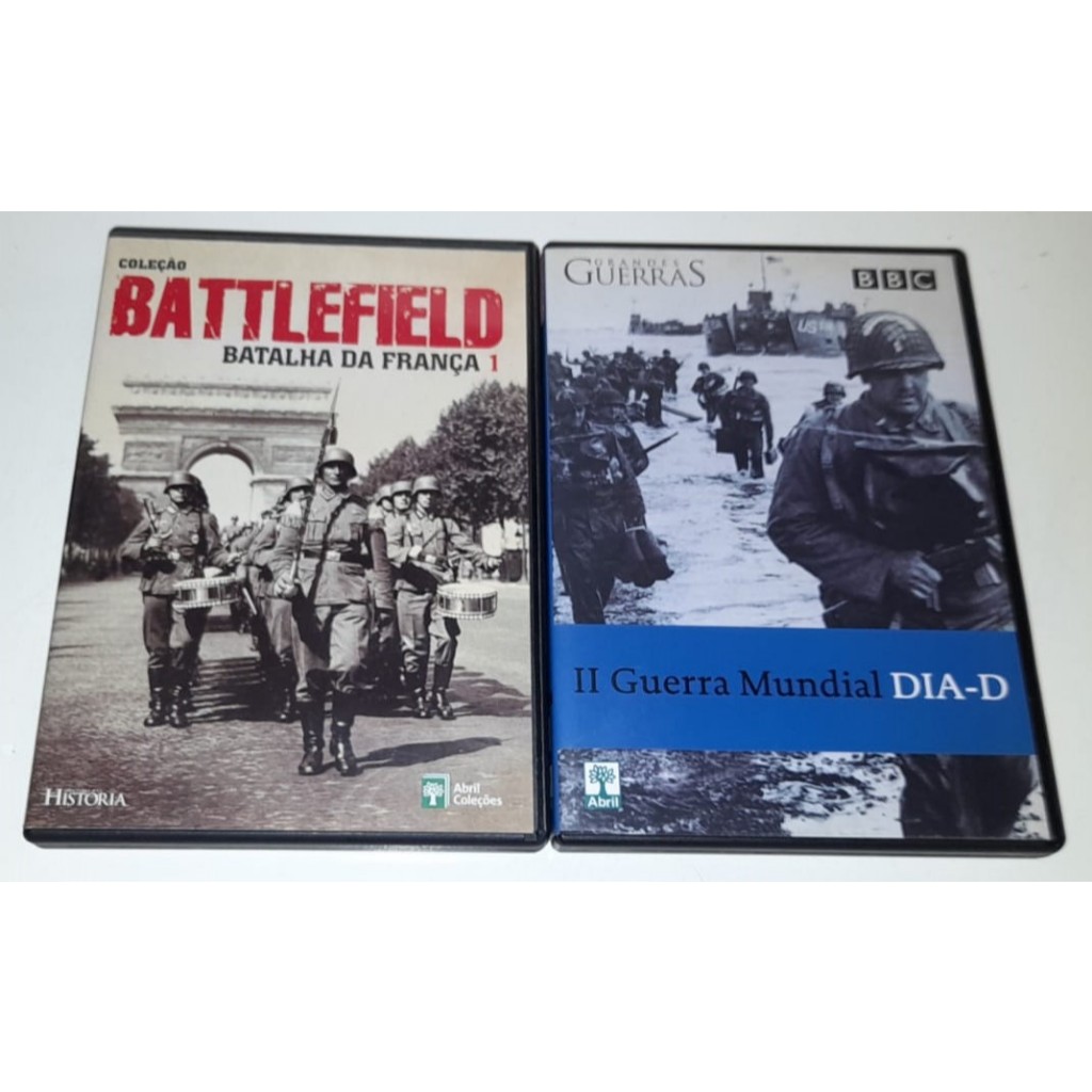 2 Dvd´s - Battlefield,A Batalha Da França 1& 2ª Guerra Mundial,Dia-D,Bbc