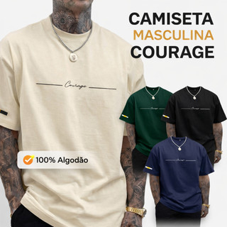 Camisa Masculina Courage Streetwear 100% Algodão