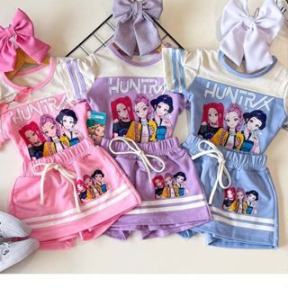 Conjunto infantil menina Guerreiras Do K-Pop Huntrix tendência menina estilosa em Oferta na Shopee