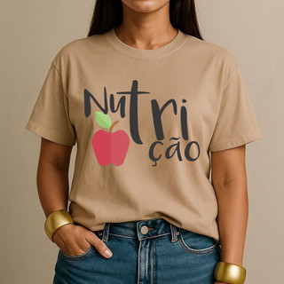 Camiseta Blusa Nutrição Estampada para Nutricisnista Profissão Algodão Varias Cores T-shirt