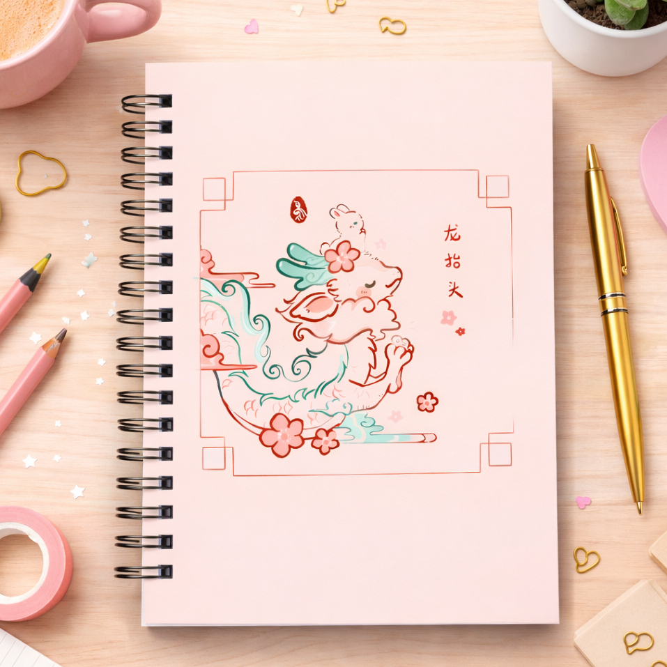 Sketchbook Dragão Caderno de Desenho e Aquarela, Capa Dura A5 90g 180g 240g