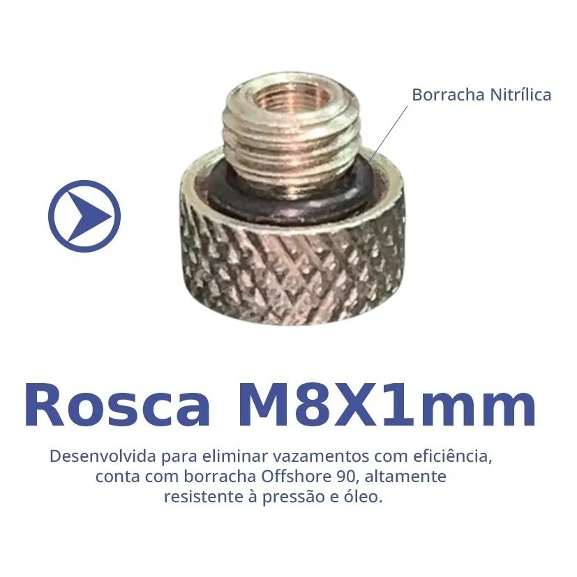 Kit 10 Tampas De Alumínio Válvula De Serviço Alta E Baixa R134a — imagem 2 de 2