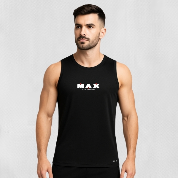 Regata Dry Fit Masculina - M.A.X 01 - Academia Corrida Tecnologia Dry Fit Elasticidade Superior Conforto Térmico