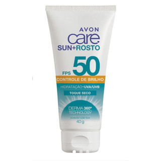 Protetor Solar Facial Toque Seco FPS 50 Avon Care Sun+ Rosto 40g