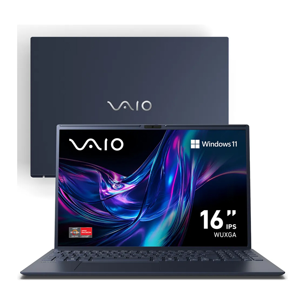 Notebook Vaio FE16 Ryzen 5 16gb RAM 512gb SSD 16" IPS Win11