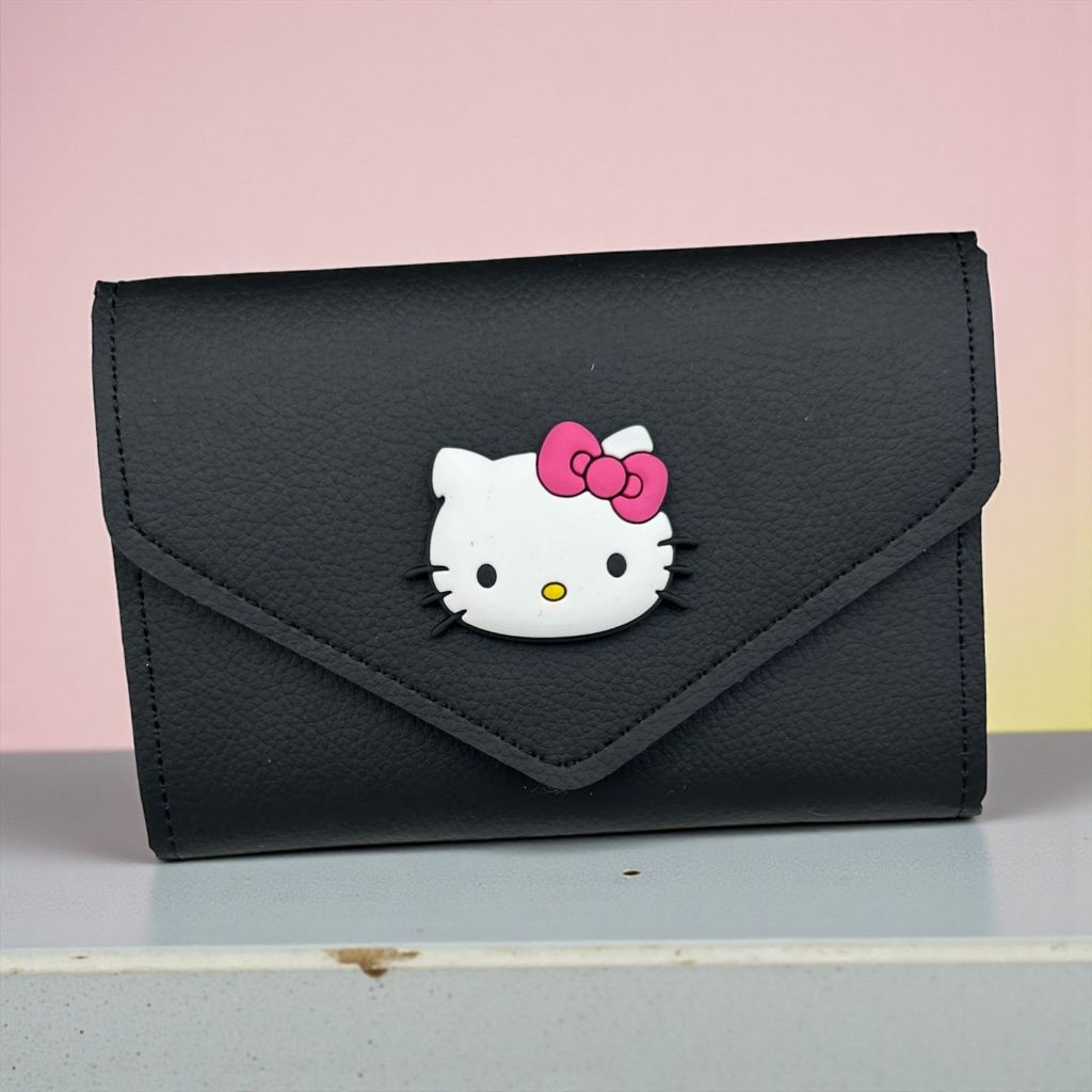 Carteira Feminina Pequena Porta Cartão Hello Kitty Juvenil