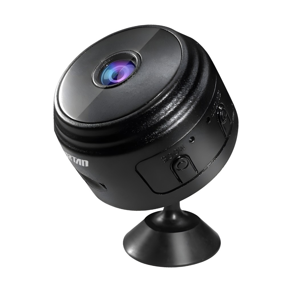 Câmera A9 Mini HD com Sensor de Presença Wi-Fi 110V e Suporte para Encaixe Preto em Oferta na Shopee