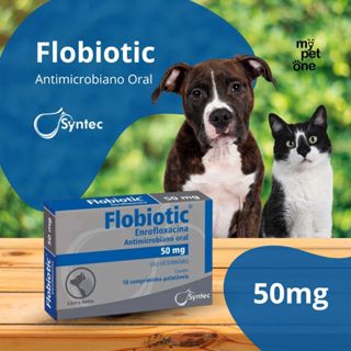 Flobiotic 50mg Antibiótico Para Cães e Gatos 10 comprimidos - Syntec em Oferta na Shopee
