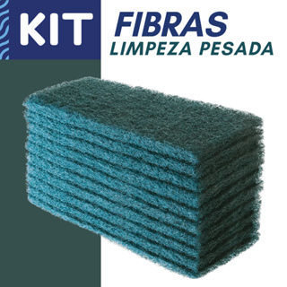 Kit Fibras Limpeza Pesada Esponja Verde Abrasiva Tira Argamassa Ferrugem Sujeira Grossa Bucha em Oferta na Shopee