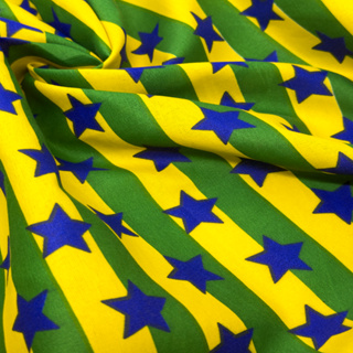 Tecido Chita Brasil Copa do Mundo 1,50m largura  Poliéster Para Decoração fantasias e Artesanatos em Oferta na Shopee