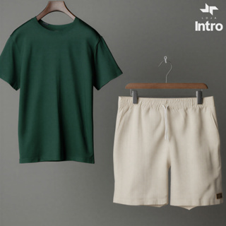 Conjunto Masculino Kit Camiseta Básica Pima + Short Linho Curto Estilo Mauricinho Verão Loja Intro em Oferta na Shopee
