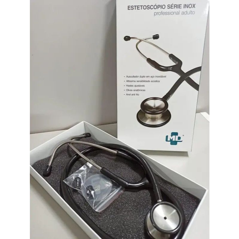 Estetoscópio Profissional Série Inox MD – Alta Sensibilidade Acústica