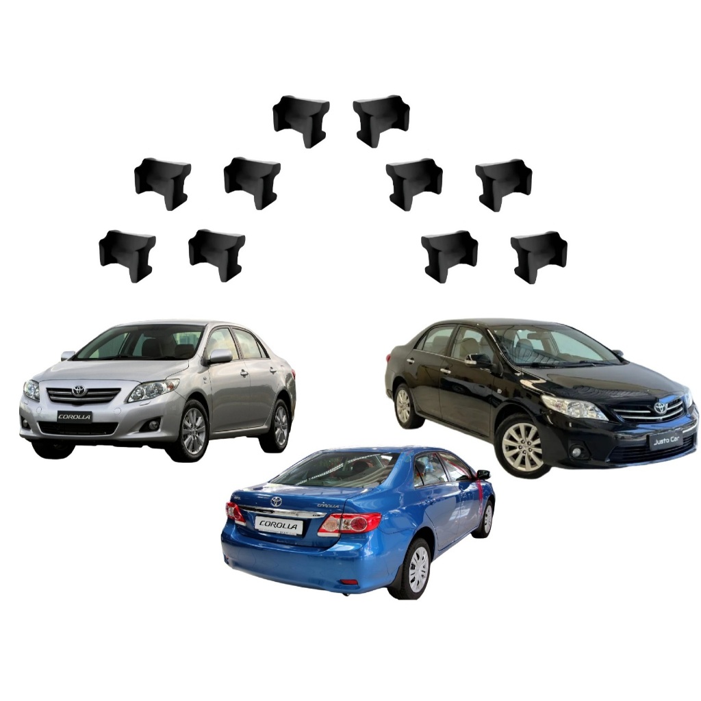 Kit 10 Bucha Reparo Limitador de Porta Toyota Corolla 2003 a 2019 Hilux 2005 a 2015 Toyota Fielder Toyota SW4