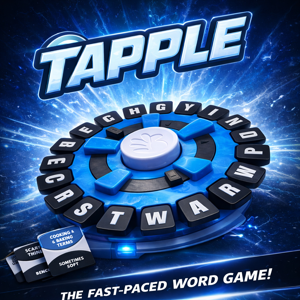 Jogo de Palavras Tapple - Jogo de Tabuleiro para Crianças Quick Family Stop| Rápido e Divertido em Oferta na Shopee