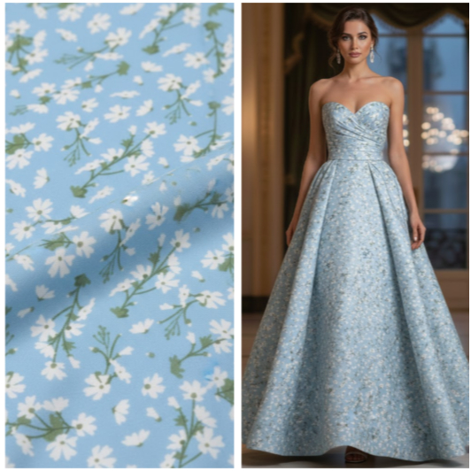 TECIDO CREPINHO FLORAL MINI MARGARIDAS  PARA CONFECÇÃO DE VESTIDOS, SAIAS, BLUSAS, ETC em Oferta na Shopee