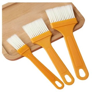 Pinceis Trincha Pintura Multiuso Cerdas Naturais Laranja- Kit com 3 Unidades