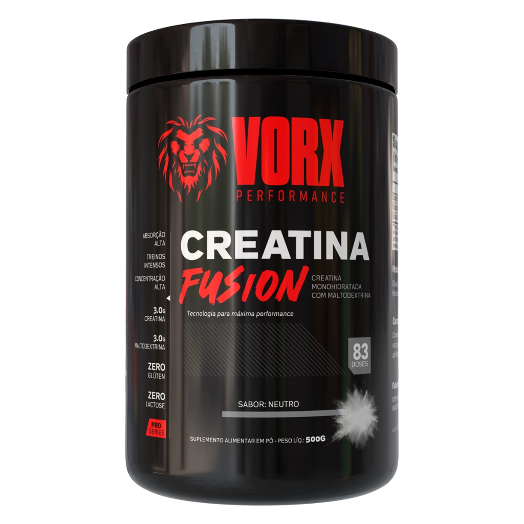 Creatina Fuze Pote 500g Vorx Creatina Sabor Creatina Barata Rende 83 Doses Creatine — R$ 31,90 em Shopee, 29% OFF