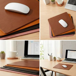 Mousepad Dupla Office DeskTop Escritório Pequeno Face Quadrado 20x20 Suave Preciso Gamer Impermeável