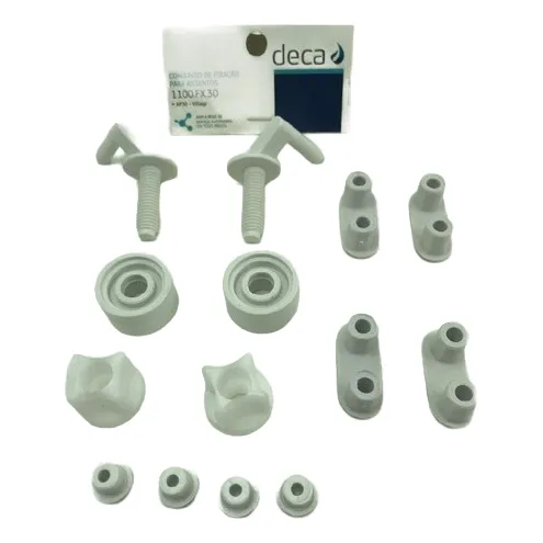Kit de Fixação para Assento Sanitário Deca AP.30.17 Village / De Ville – Parafusos, Arruelas e Batedores Originais