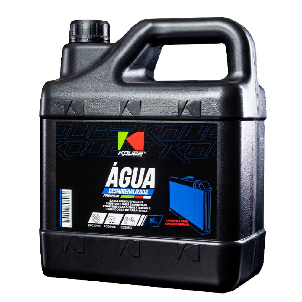 Água Desmineralizada Premium Alta Pureza Koube Original - 5 Litros