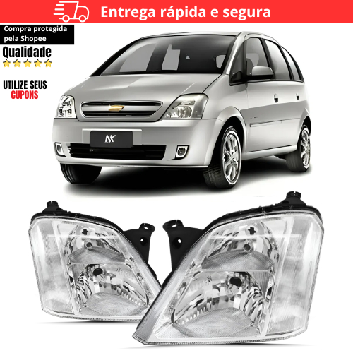 Par/Un Farol Dianteiro Meriva 2003 2004 2005 2006 2007 2008 2009 2010 2011 2012 em Oferta na Shopee