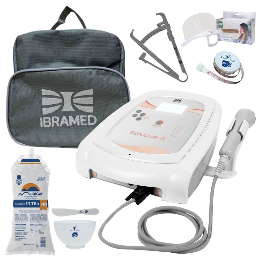 Sonopulse Ultrassom Ibramed III 1 E 3 Mhz  Fisioterapia Estética com Brindes em Oferta na Shopee