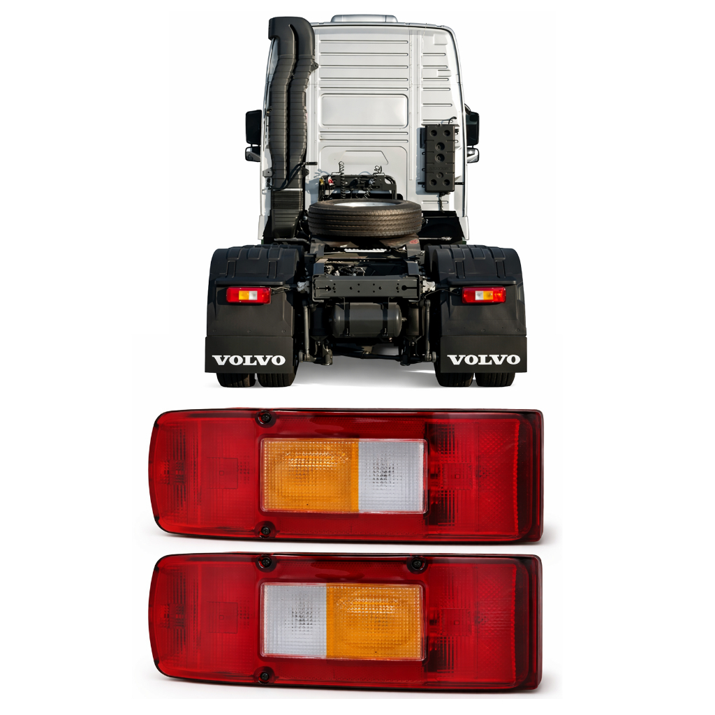Par Lanterna Traseira Volvo Fh 380 400 420 440 480 500 520 Ambos Lados Tricolor