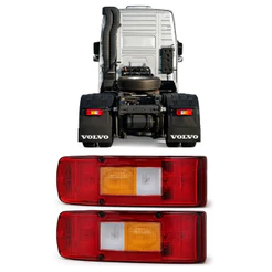 Par Lanterna Traseira Volvo Fh 380 400 420 440 480 500 520 Ambos Lados Tricolor