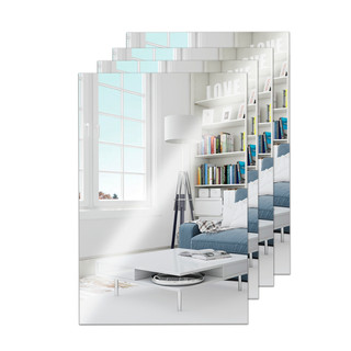 Espelhos Acrílico Adesivo Decorativo 20x30cm Funcional Vários Formatos Quarto Roupeiro Box Banheiro