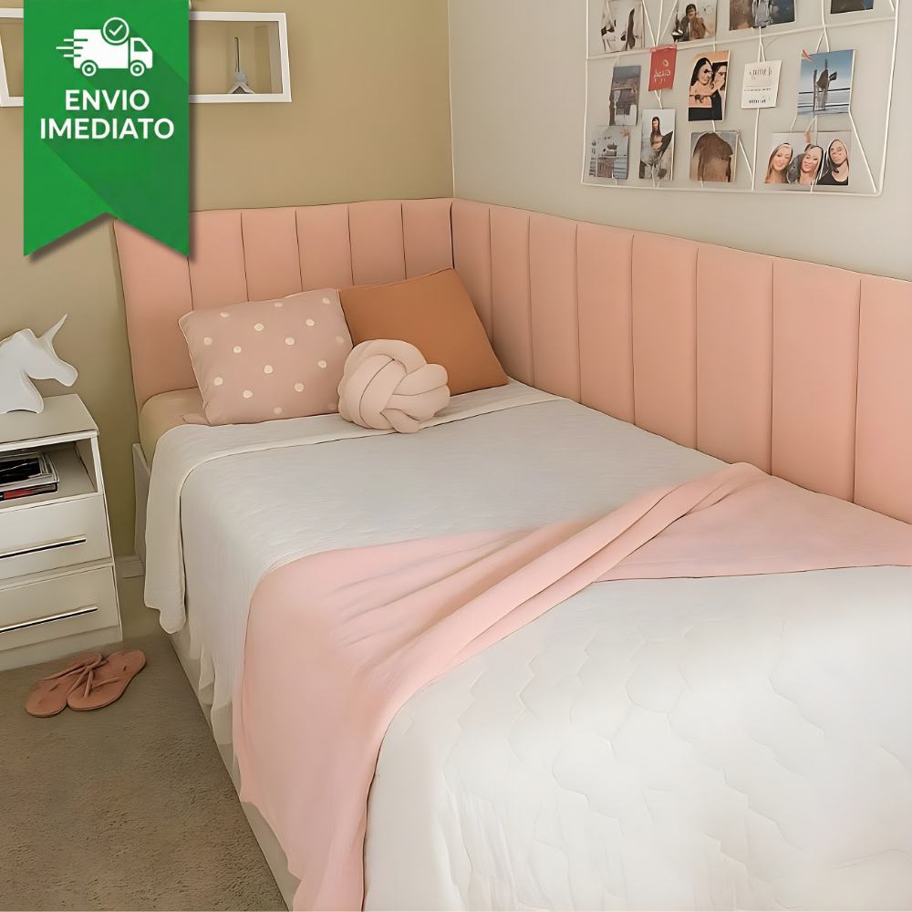 Kit Cabeceiras de Cama Box Casal Solteiro Queen King Modulada 45x20cm Nuvem - VÁRIOS KITS