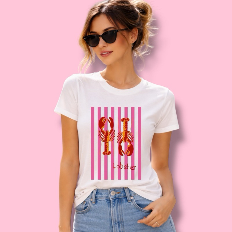 Camiseta Feminina Básica  Tshirt Estampada Estilosa Algodão Premium Moda Casual Confortável