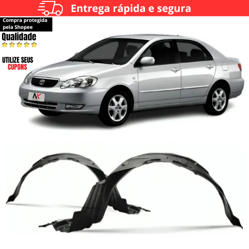 Parabarro Dianteiro Corolla 2002 2003 2004 2005 2006 2007 Mole Direito