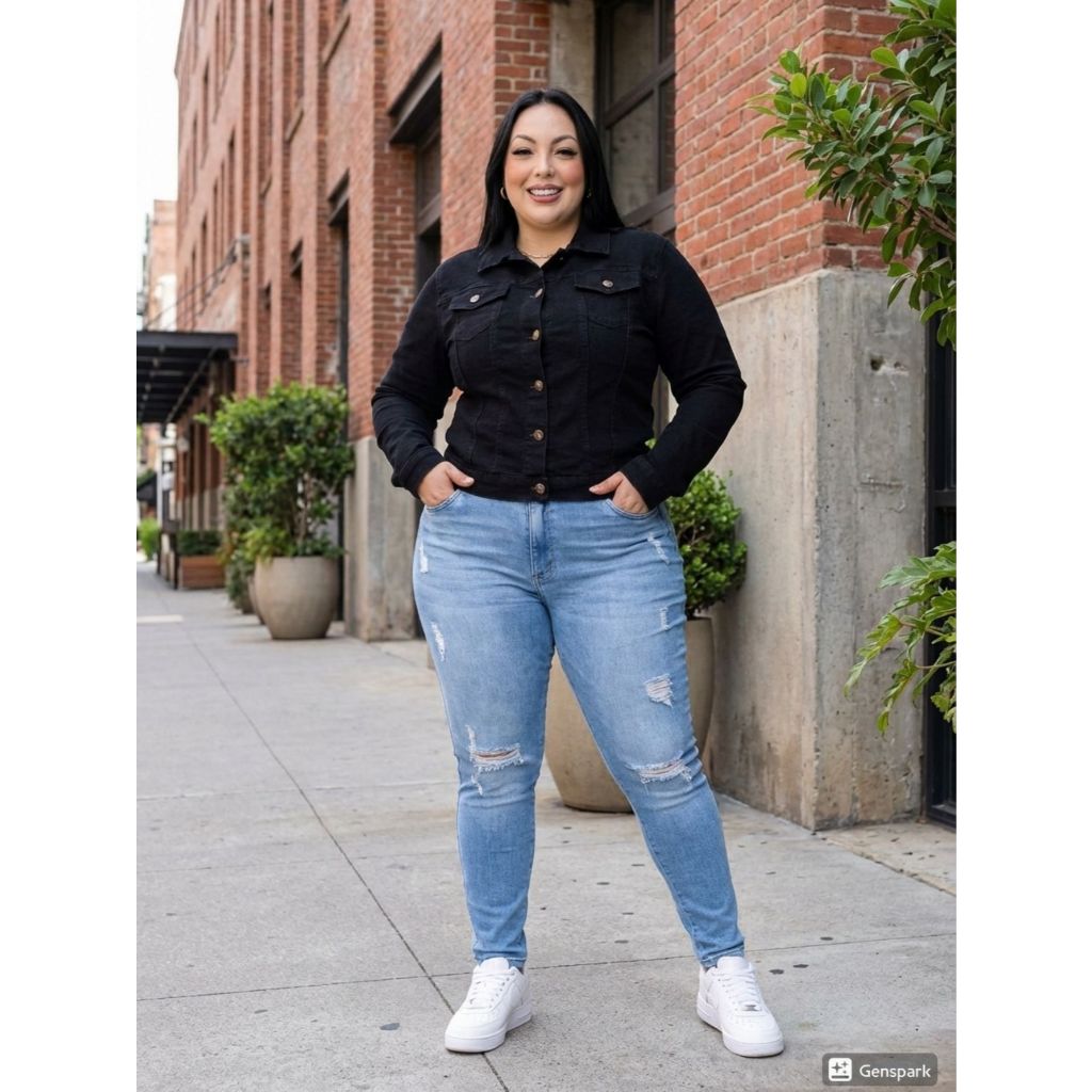 jaqueta plus size feminina — imagem 2 de 2