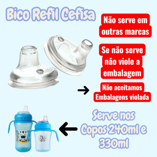 Cefisa Kit C/ 2 Bicos do Copo Mundo macio Anti Vazamento em Oferta na Shopee