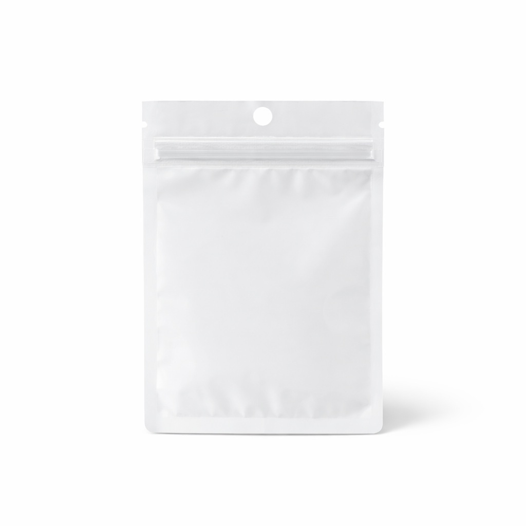 Saco Plástico 9x13 Fundo Branco Zip Furo Gancho - 100un em Oferta na Shopee