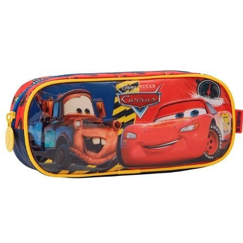 Estojo simples Escolar Macqueen Carros Vermelho 13295