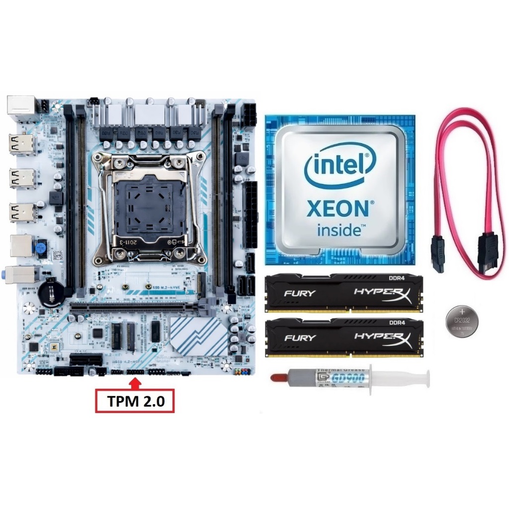 Kit Gamer X99 Xeon E5 2660 v3/ 8GB-16GB-32GB DDR4/ Pilha + Pasta