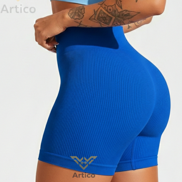 Shorts Fitness Canelado Academia Zero Transparencia Feminino Premium