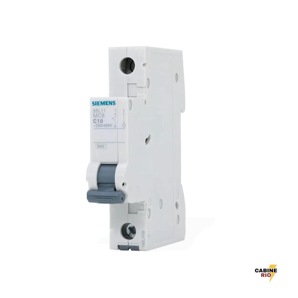 Mini Disjuntor Siemens 5SL Monopolar Curva C – 10A, 16A, 20A, 25A, 32A, 40A, 50A, 63A