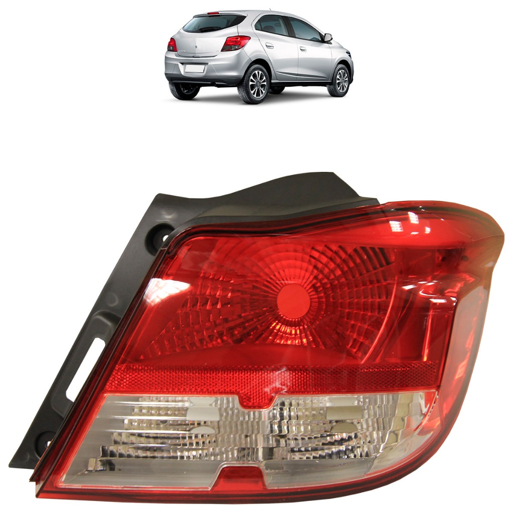 Lanterna Traseira Onix 2012 2013 2014 2015 Bicolor Pisca Cristal em Oferta na Shopee