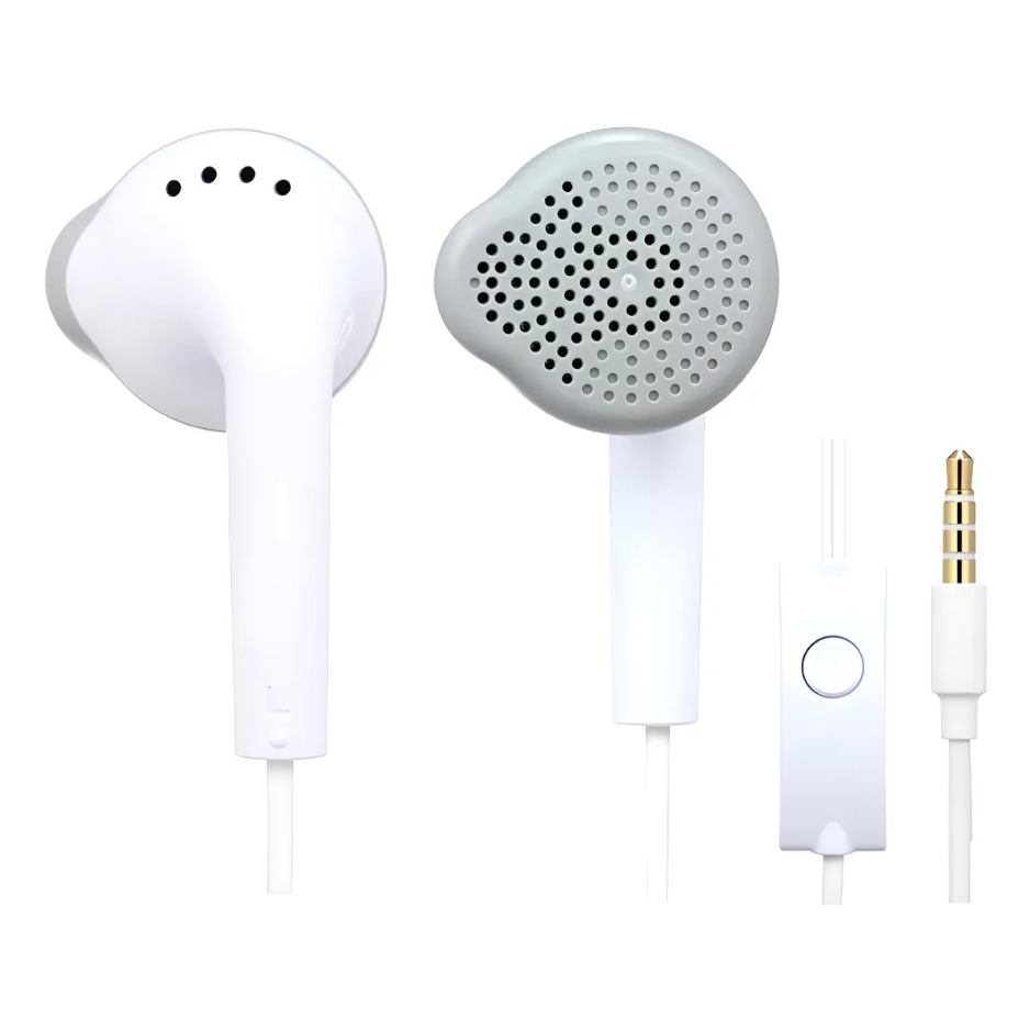 Fone De Ouvido Com Fio 3.5mm E Microfone Samsung Android - Branco em Oferta na Shopee