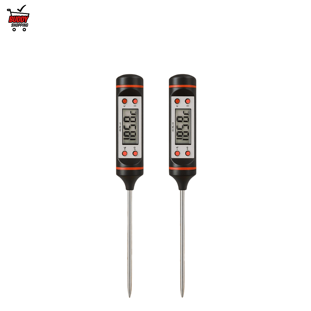 Kit 2 Termômetros Culinário Digital Espeto | Profissional para Temperatura Alimentos & Bebidas em Oferta na Shopee