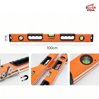 Nível de Bolha LUATEK 30cm/100cm - Alta Precisão com Ímãs Integrados em Oferta na Shopee