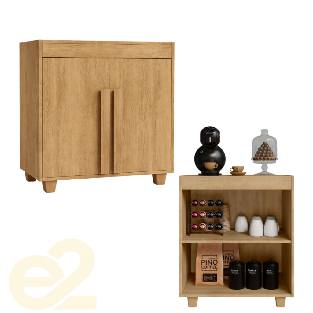 Balcão Multiuso Cozinha Armário Organizador Compacto com Porta e Prateleira Moderna UV
