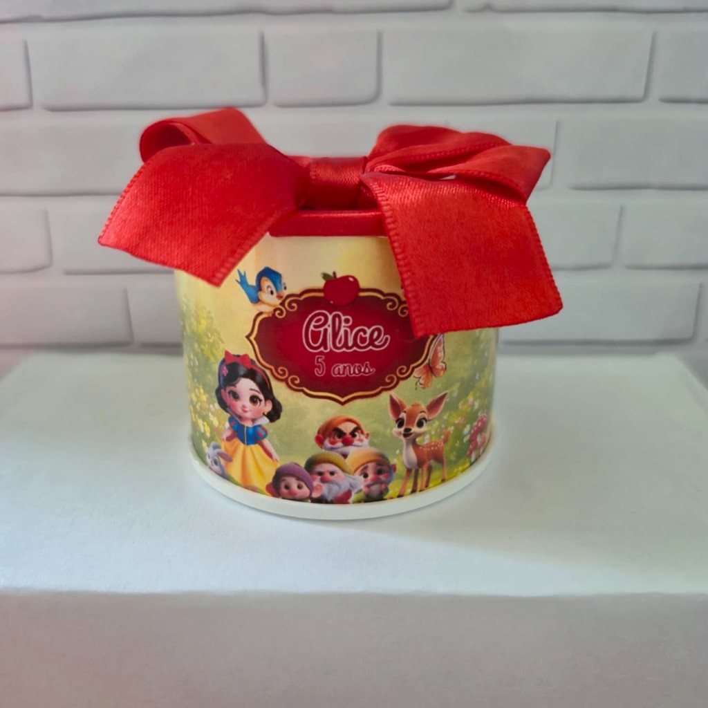 KIT TUBOLATAS PERSONALIZADAS 5X6 - BRANCA DE NEVE | LEMBRANCINHA ANIVERSÁRIO - FESTA INFANTIL