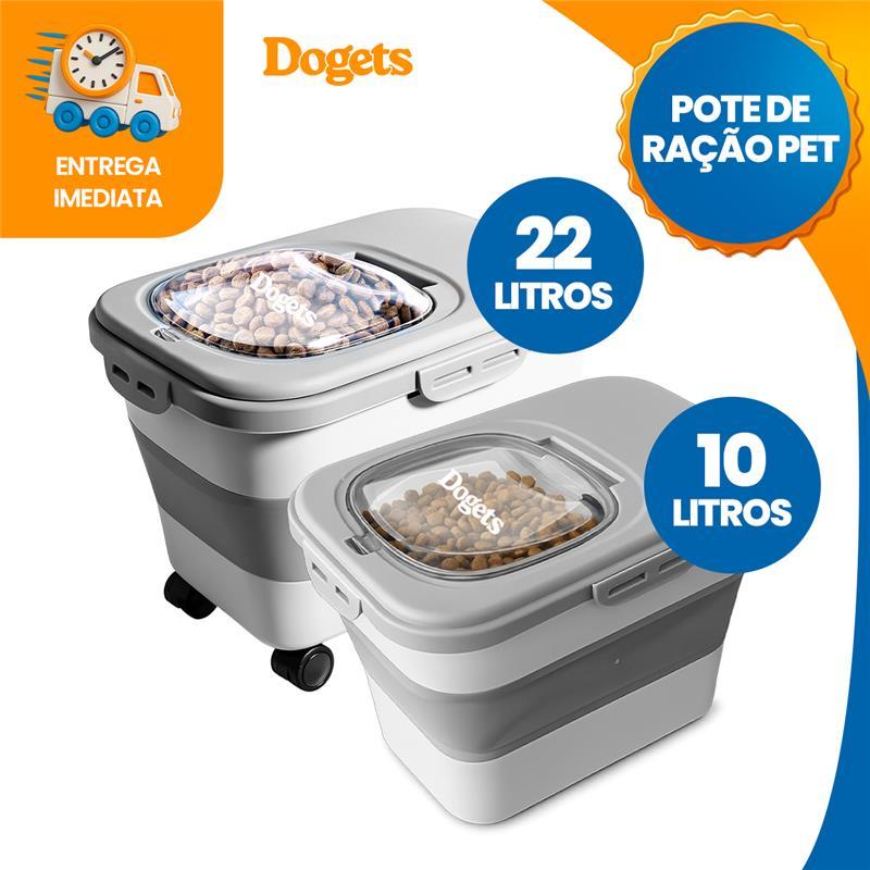 Porta Ração Pote Container Dispenser Grande Recipiente Reservatório Com Medidor em Oferta na Shopee