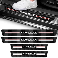 Kit Soleira Vinil Adesivo Proteção Corolla Cross Porta Carro
