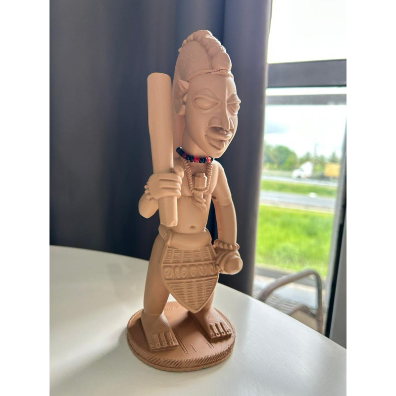 Esu | Exu | Escultura Imagem Africana Impresso 3D - Ere Orisa Èsú | Umbanda Candomble 26cm *NÃO É MADEIRA*