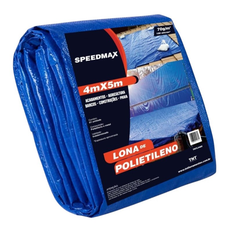 Lona 4x5 Mt Azul Carreteiro Impermeavel Telhado Multiuso em polietileno em Oferta na Shopee